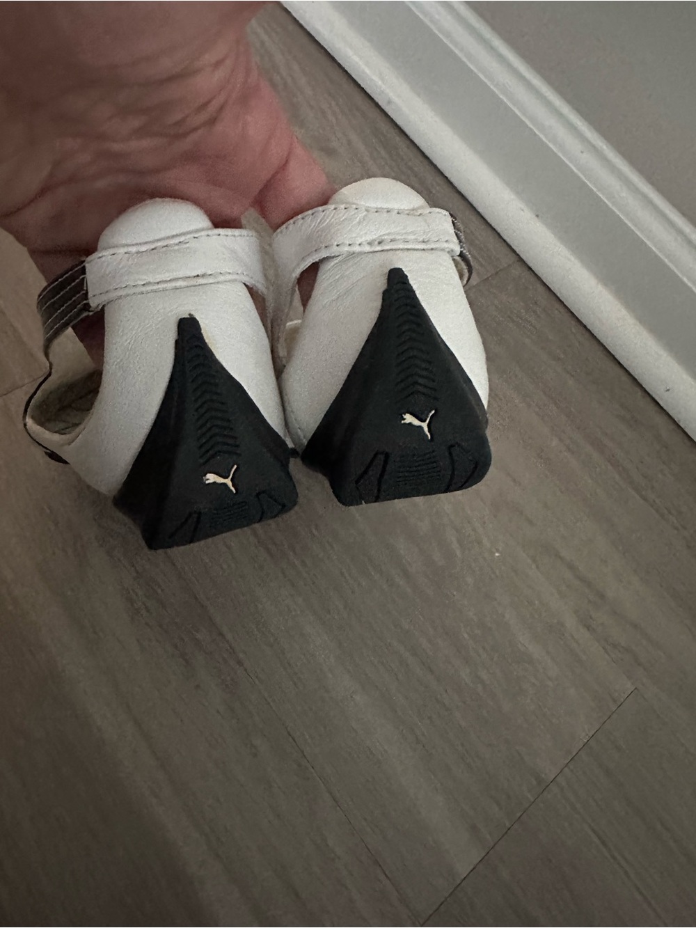 Puma Vintage Y2K Leather Mary Jane Ballet Flats Black White Colorblock Women’s 8 - Picture 3 of 7